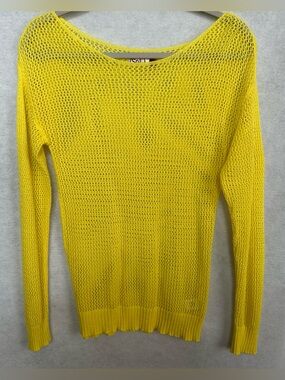 SO Yellow Crewneck Lightweight Top